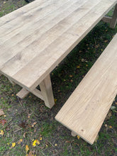 Charger l'image dans la galerie, Ensemble table de ferme et bancs