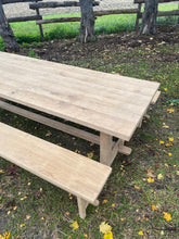 Charger l'image dans la galerie, Ensemble table de ferme et bancs
