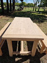 Charger l&#39;image dans la galerie, Ensemble table de ferme et bancs
