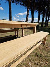 Charger l&#39;image dans la galerie, Ensemble table de ferme et bancs
