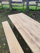Charger l&#39;image dans la galerie, Ensemble table de ferme et bancs
