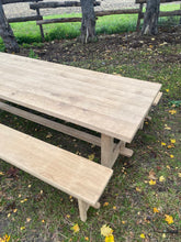Charger l&#39;image dans la galerie, Ensemble table de ferme et bancs
